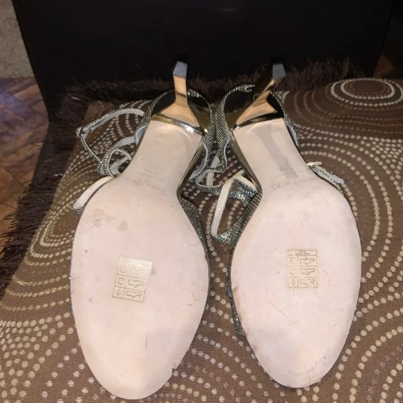 Jimmy Choo Metallic Gold Sandals 40.5 - Picture 4 of 5